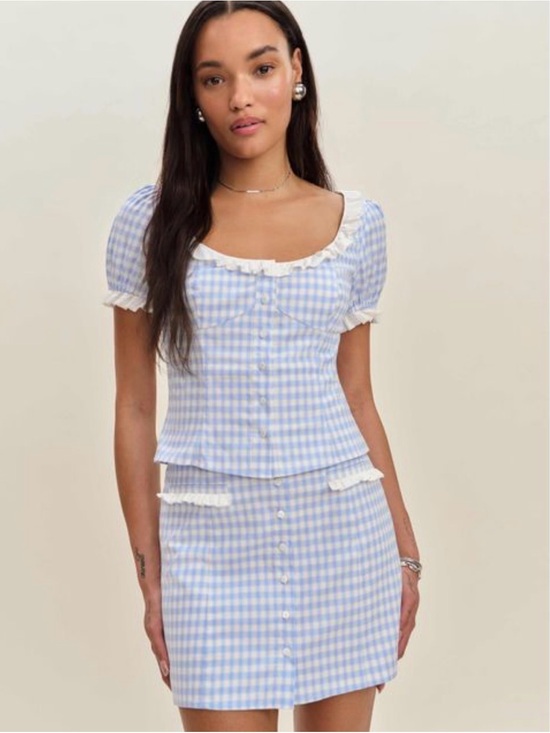 Reformation Dresses & Skirts - Reformation | Women's Blue Janell Two Piece 2 - Size 4